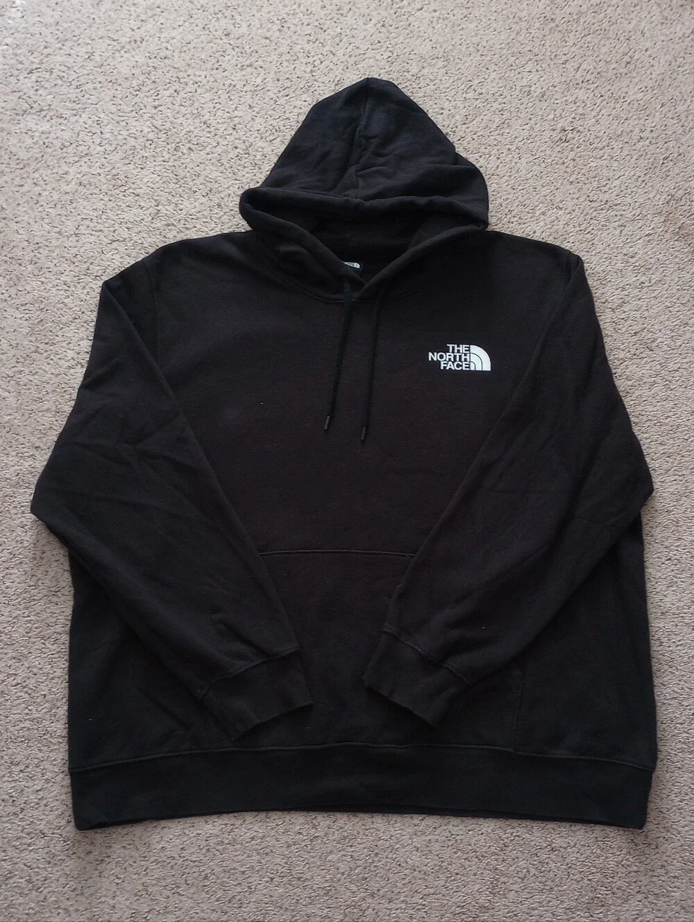 The North Face Black & White Hoodie Men's Size XXXL Never Stop Exploring